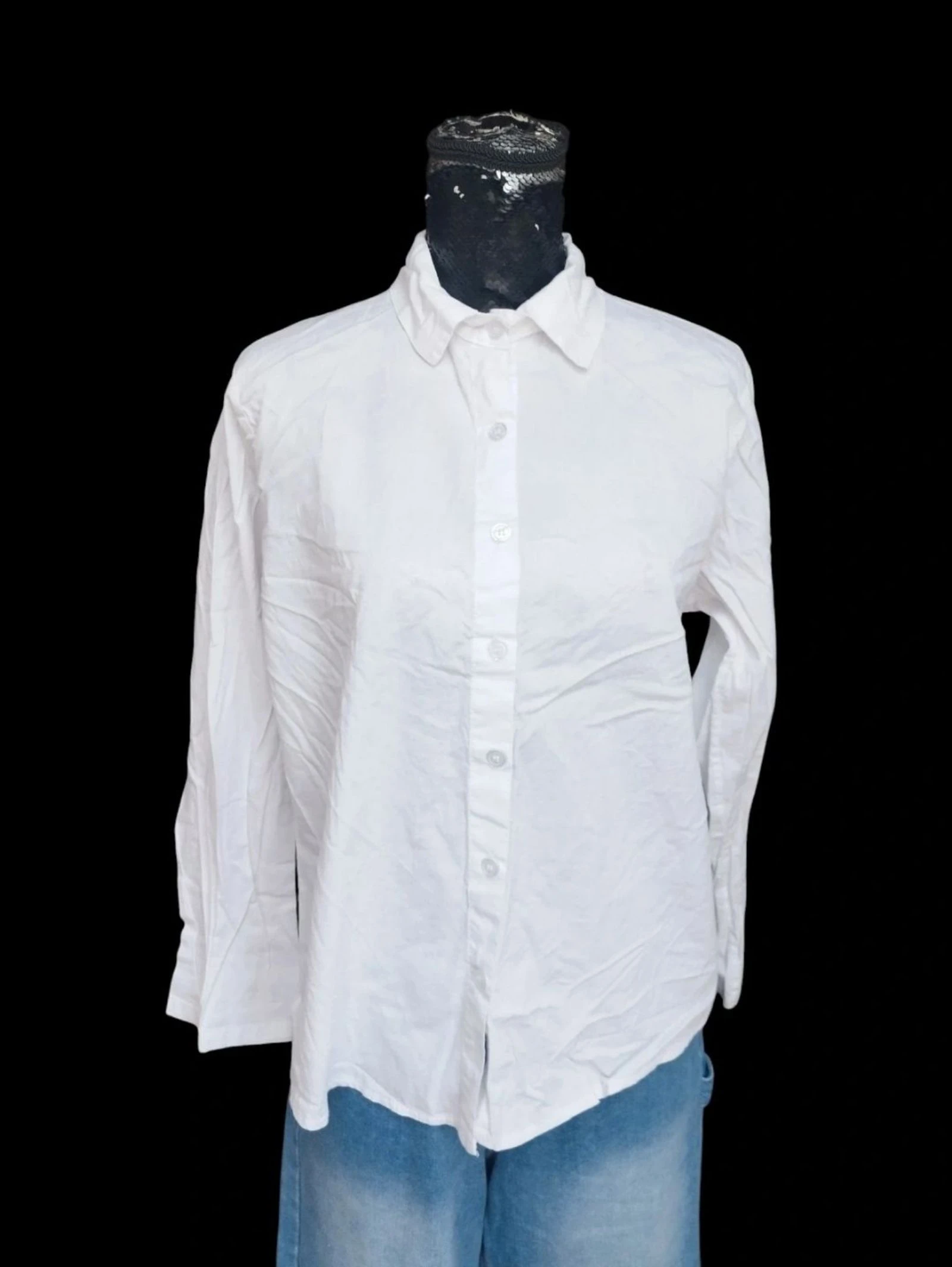 Chemise blanche manches longues homme M